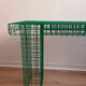 Green metal bench Kalager design