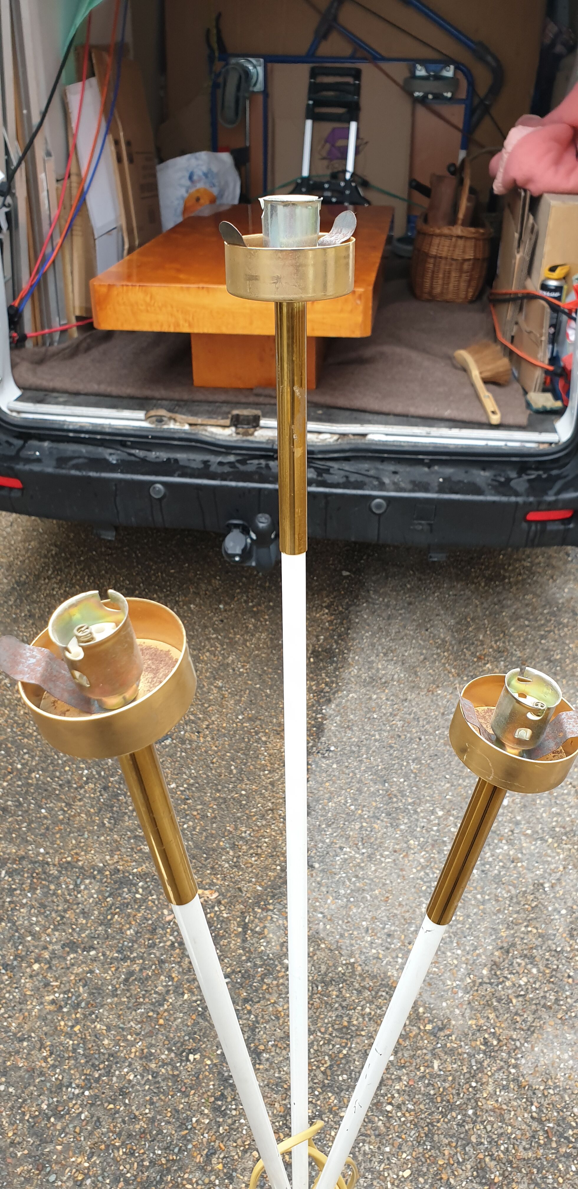 Lamppost 3 vintage lights