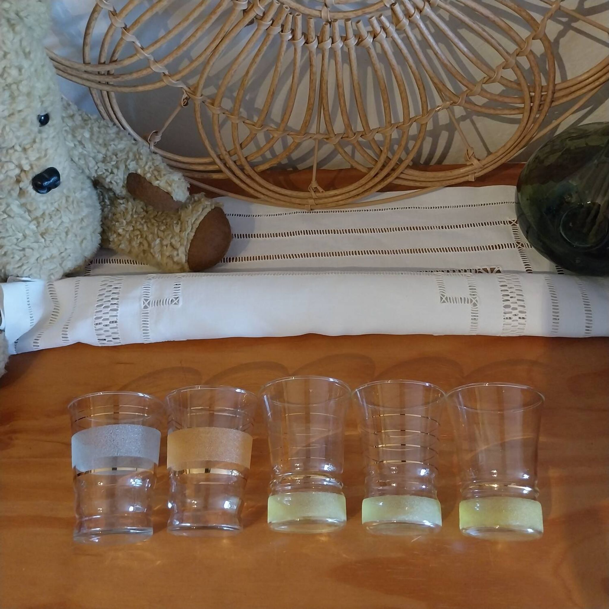 Vintage Granitas Water Glasses