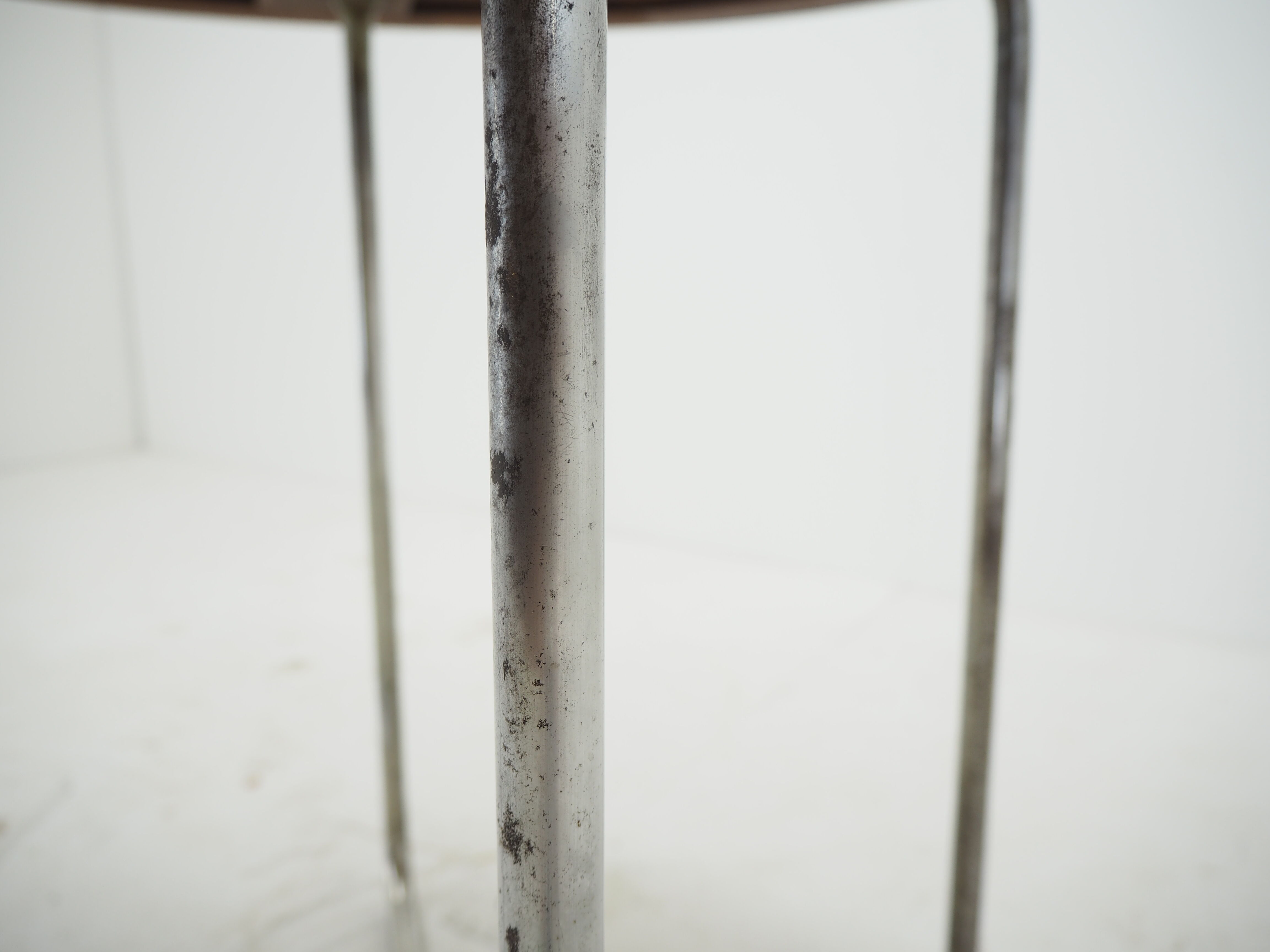 1940s Bauhaus Chrome Dining Table by Robert Slezak