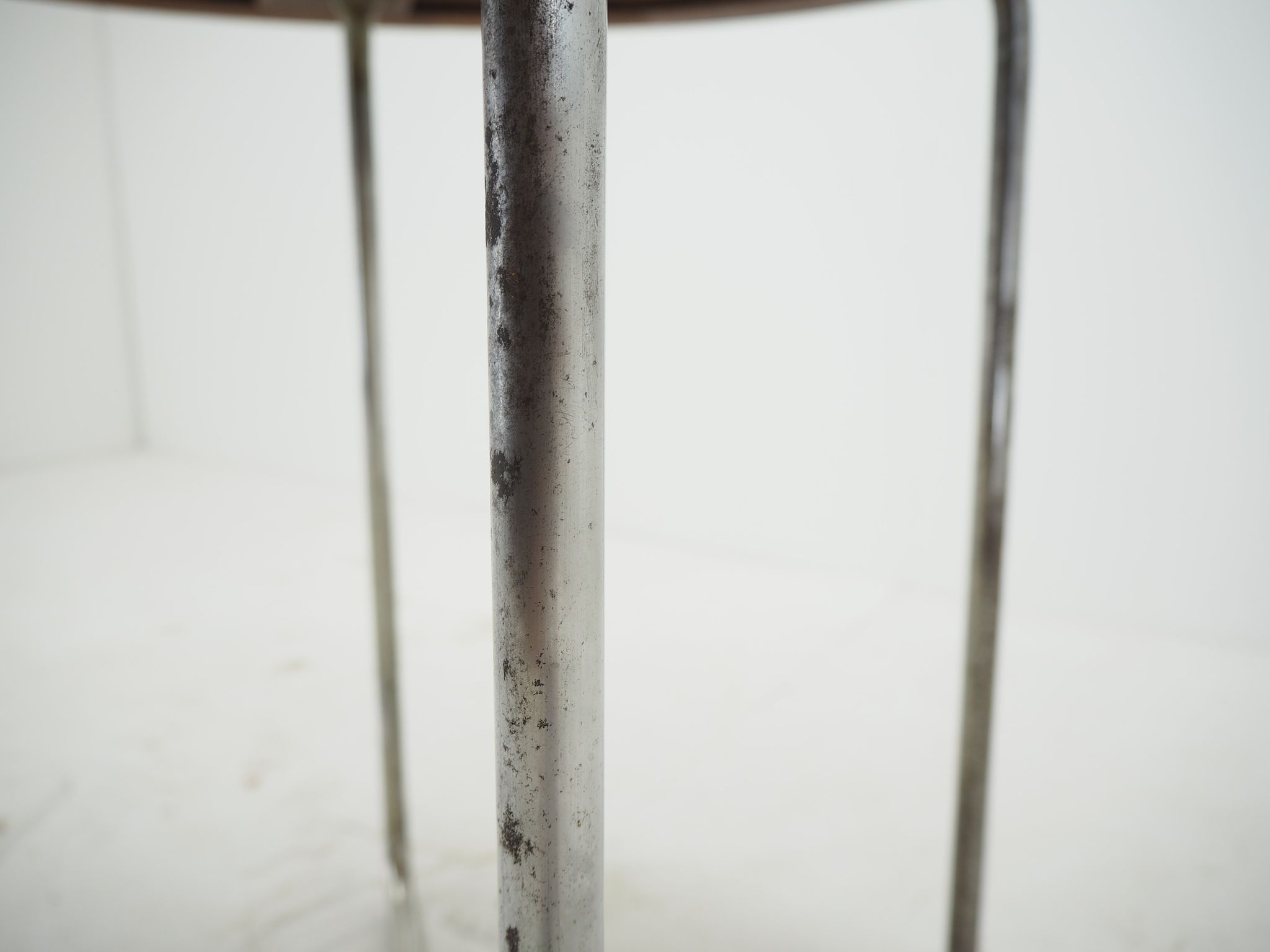 1940s Bauhaus Chrome Dining Table by Robert Slezak