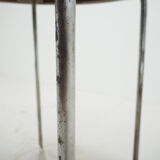 1940s Bauhaus Chrome Dining Table by Robert Slezak