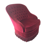 Vintage 70s velvet toad chair