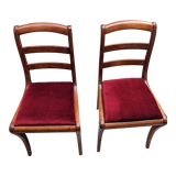 2 chairs style Restoration XIXth renovated