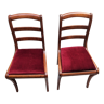 2 chaises style Restauration XIXè rénovées