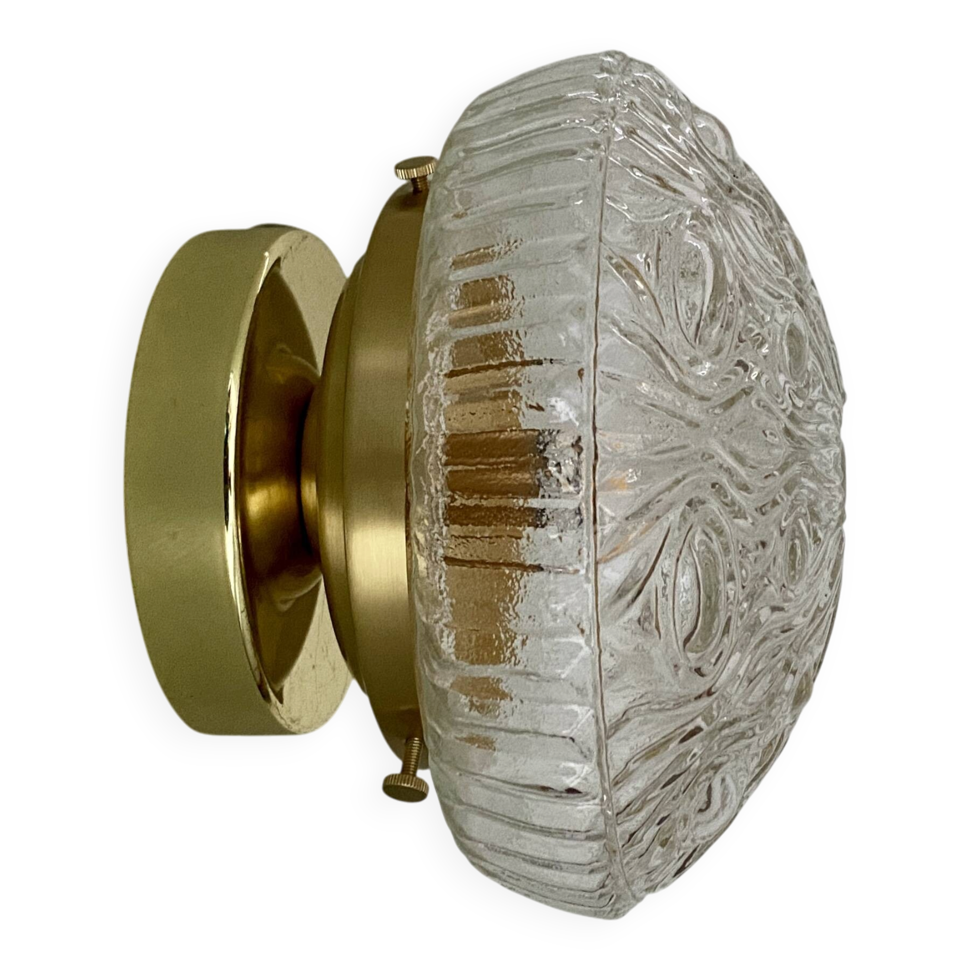 Vintage round glass wall or ceiling light globe