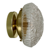 Vintage round glass wall or ceiling light globe