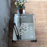 Bevelled mirror coffee table