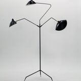 Floor lamp with three swivel arms