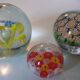 Lot of 3 balls of sulphide, vintage 70s