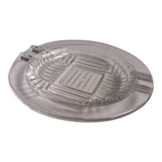 Small format molded glass ashtray