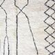Ecru Moroccan rug with geometric patterns 200cm x 300cm