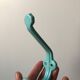 Vintage enamelled metal hook