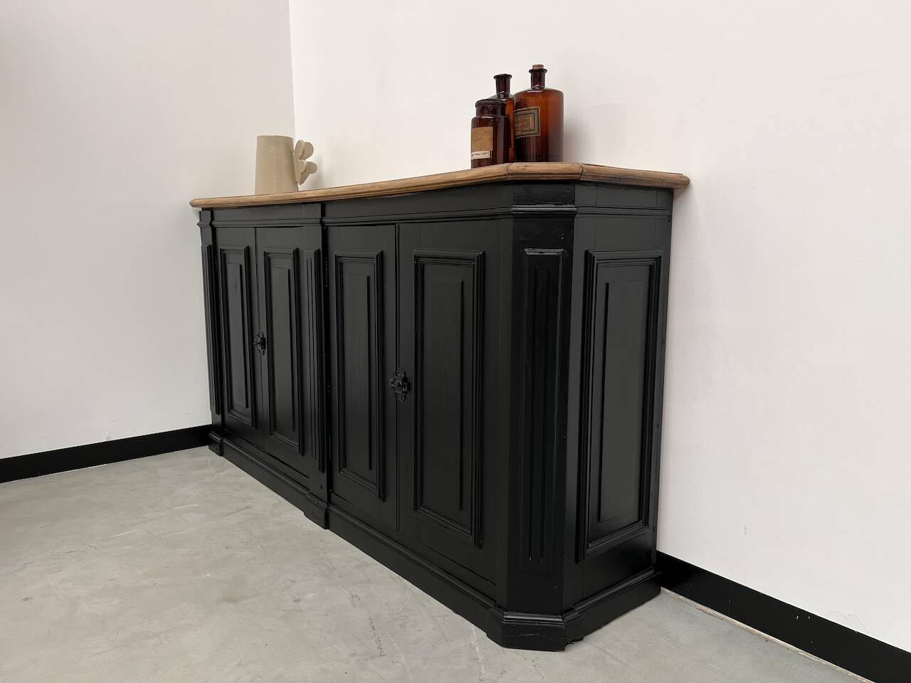 Corner sideboard, 1900s completely restored