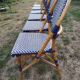 Series of 6 rattan chairs "parisian" vintage terrace