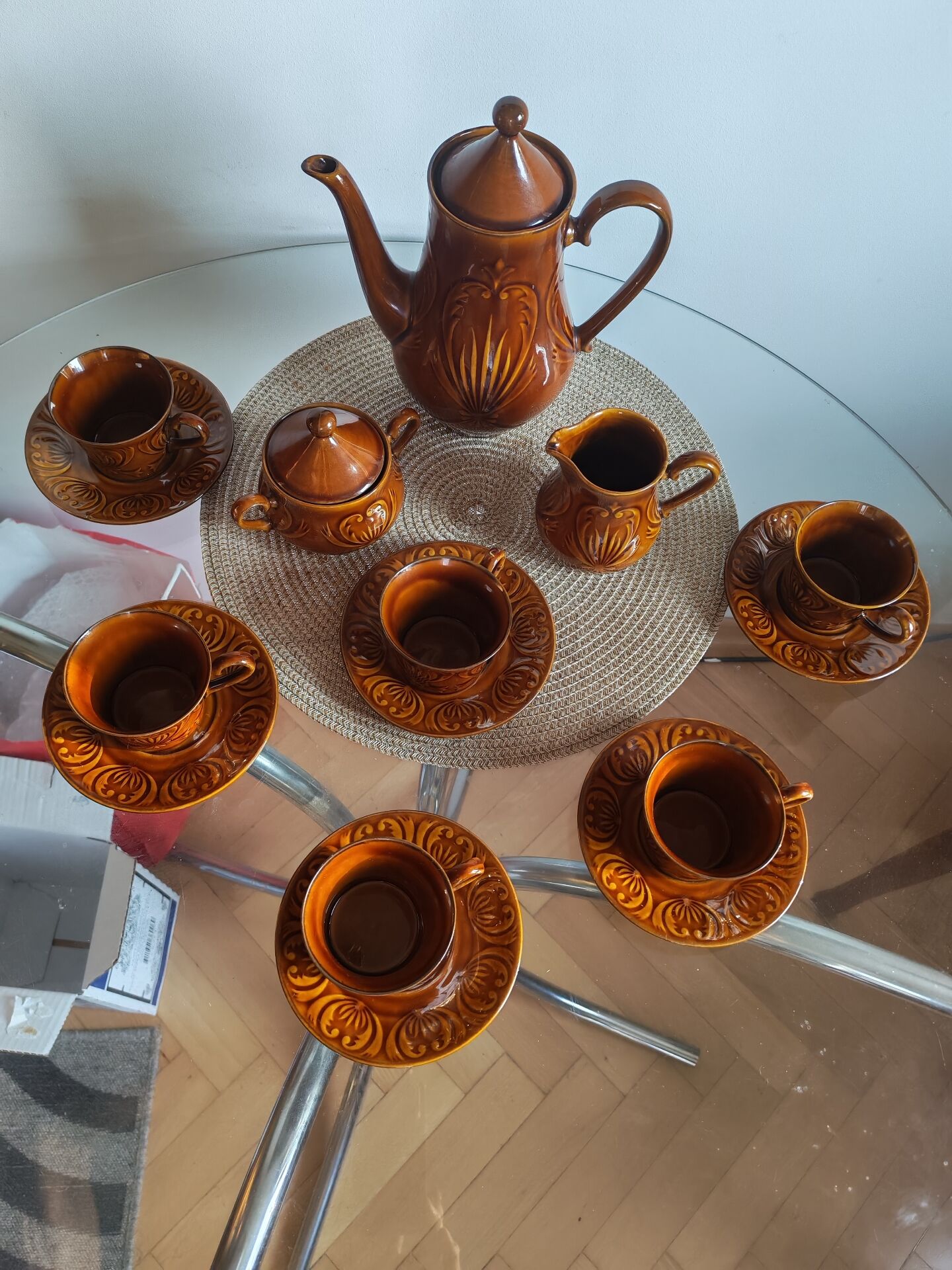 Mid-century coffee service Poland 1960