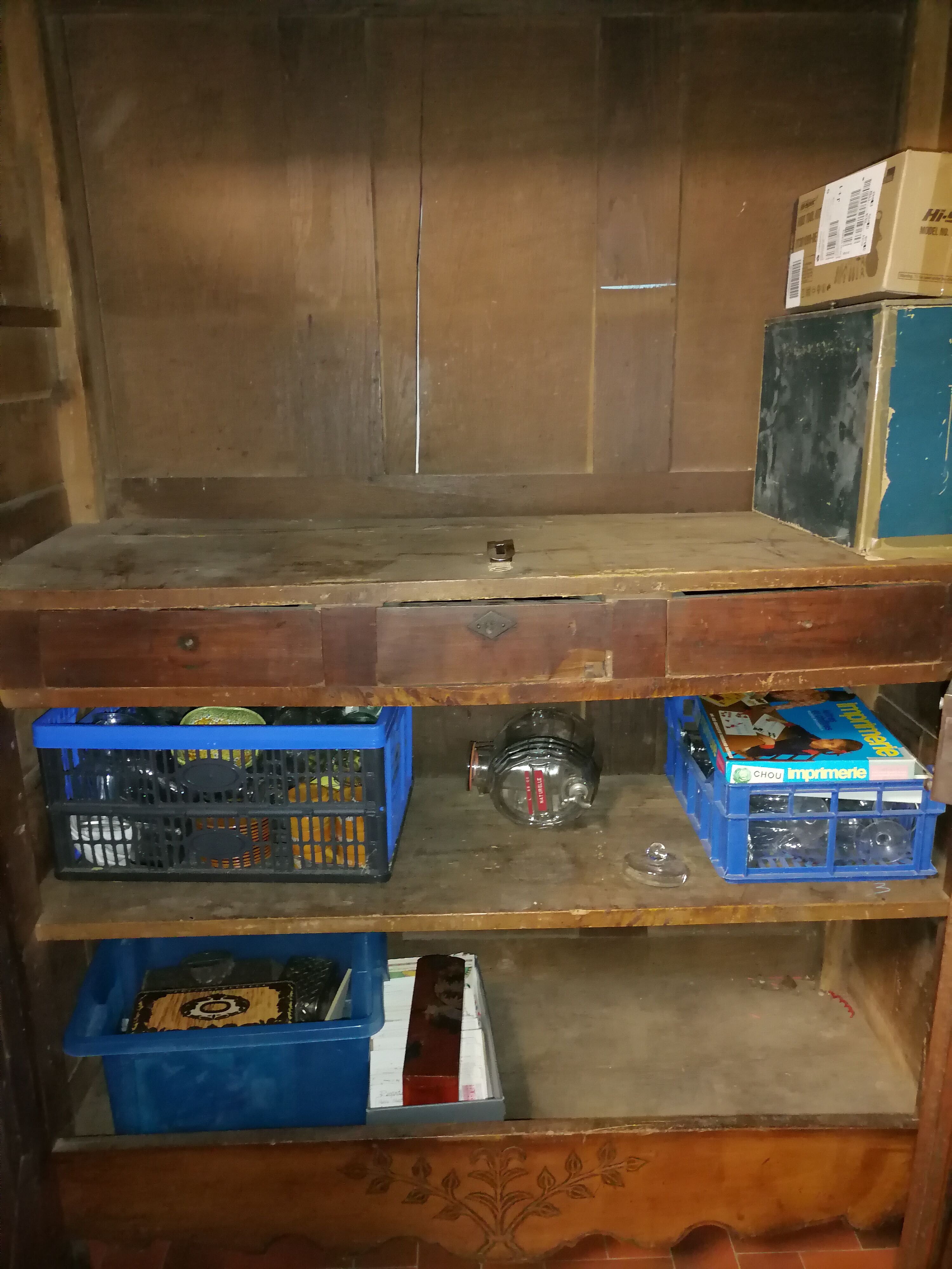 Wardrobe Louis XV merisier