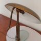 Italian Desk lamp  1950 brass and glass