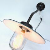 Wall lamp COL de Cygne in cast steel, fully restored 1920 1930