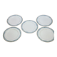 5 large flat plates guy degrenne model tuscany porcelain limoges