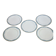 5 large flat plates guy degrenne model tuscany porcelain limoges