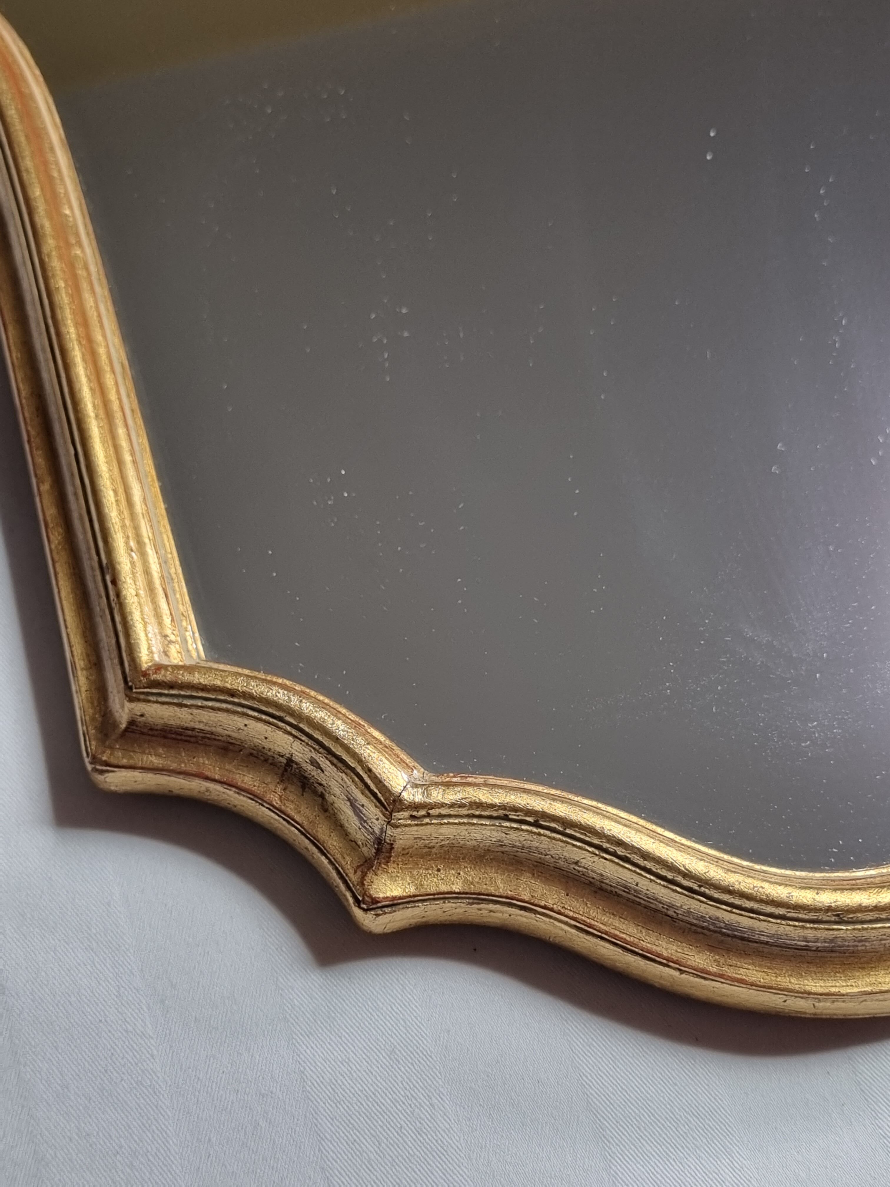 Vintage Louis XV style mirror, twisted, 41 cm