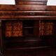Secretary - Hand polished mahogany - Flame structure - 4 drawers - Year 1840s