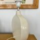 White contemporary ceramic lamp base