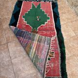 Unique Moroccan rug - Vintage Art Deco rug - Boucharouit rug