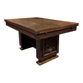 Art Deco oak table - Modernist design 1940