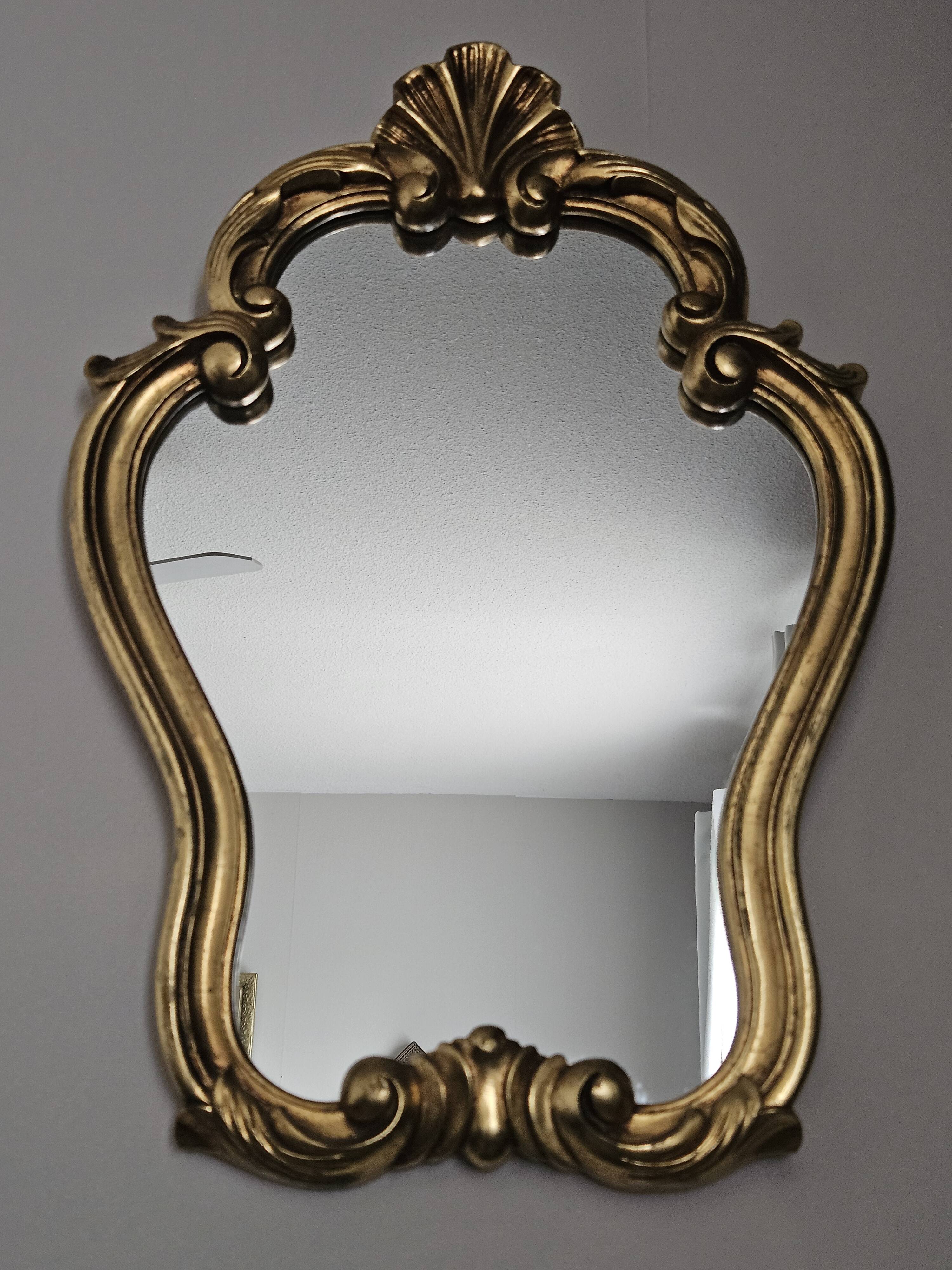 Vintage gilded Louis XV style mirror.