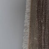 Handwoven Vintage Sivas Kilim Runner in Green Geometric Pattern 2'8'' x 12'6''