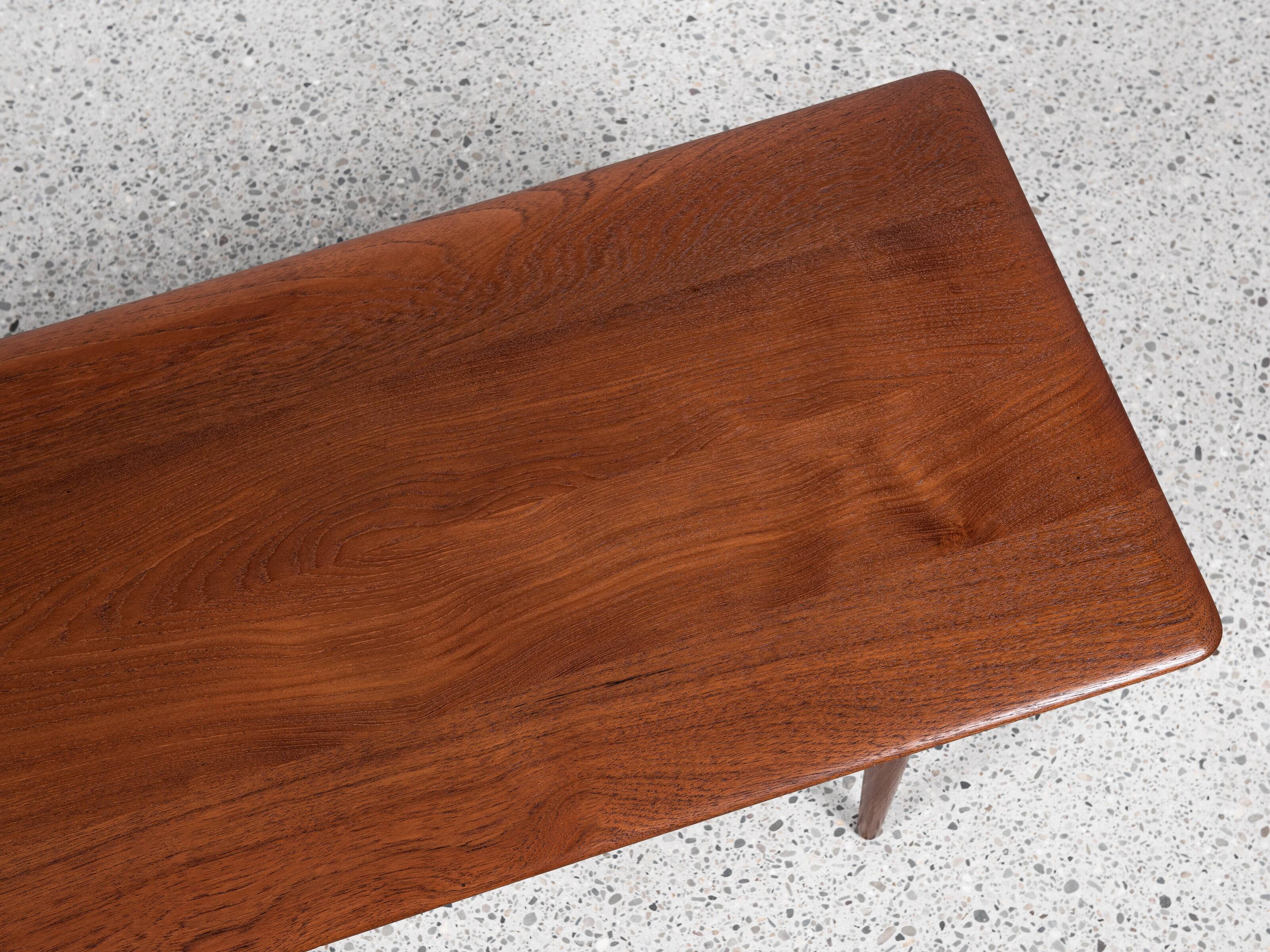 Midcentury Danish Coffee Table in Teak by Peter Hvidt & Orla Mølgaard