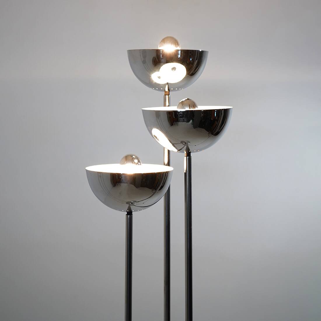Lampe sur pied à 3 branches Lamperti, années 1970