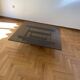 Vintage 1970s Square Coffee Table in Brass and Smoked Glass, David Hicks