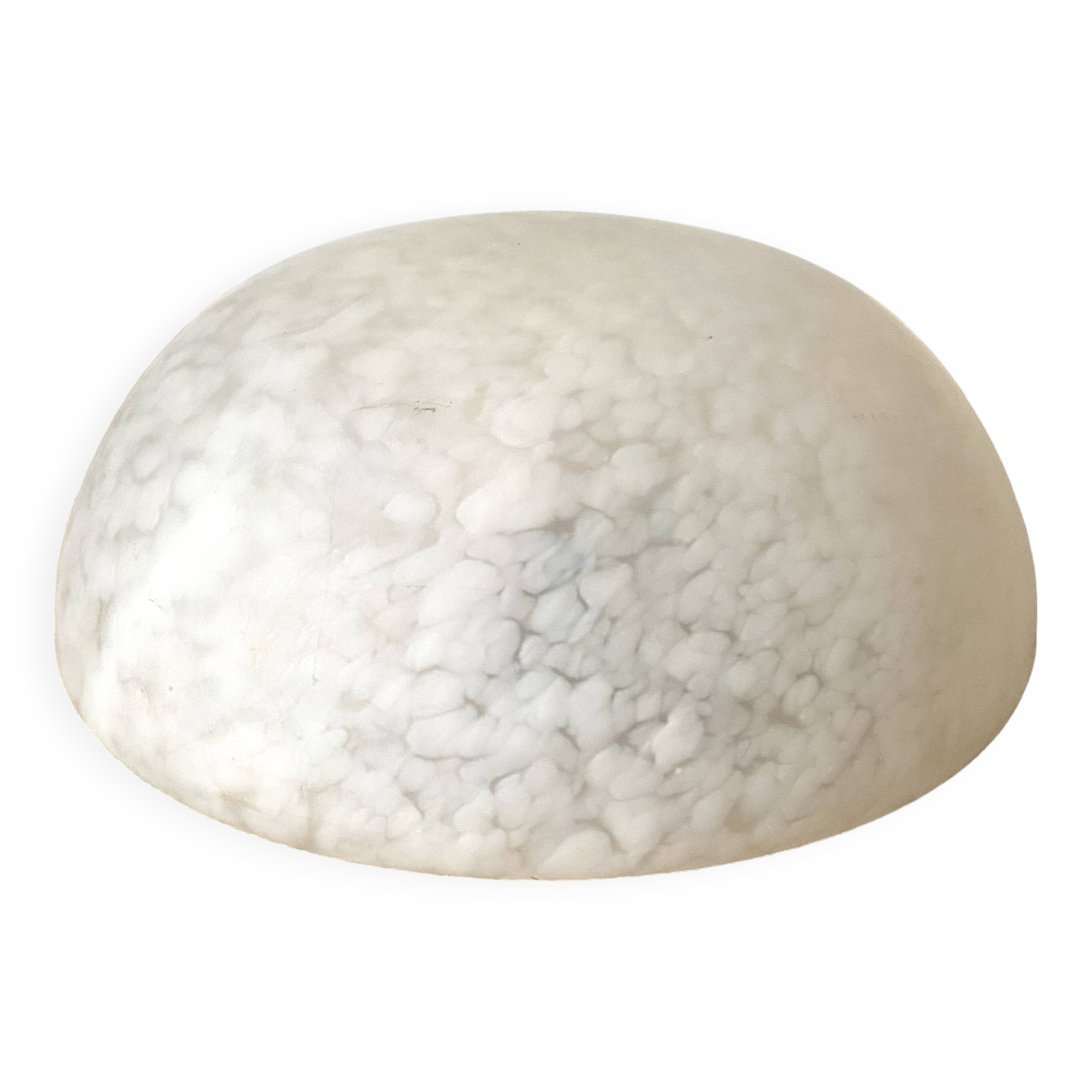 Round ceiling light in frosted clichy glass