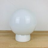 Opaline globe wall lamp and ceiling ceramic lamp