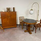 Large Art Deco floor lamp in brass