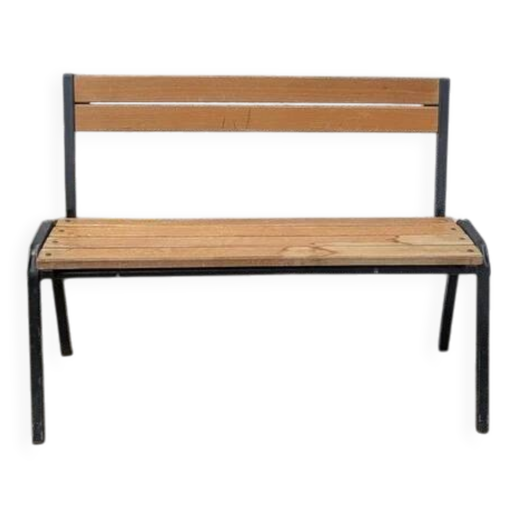 Bench with backrest