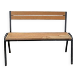 Bench with backrest