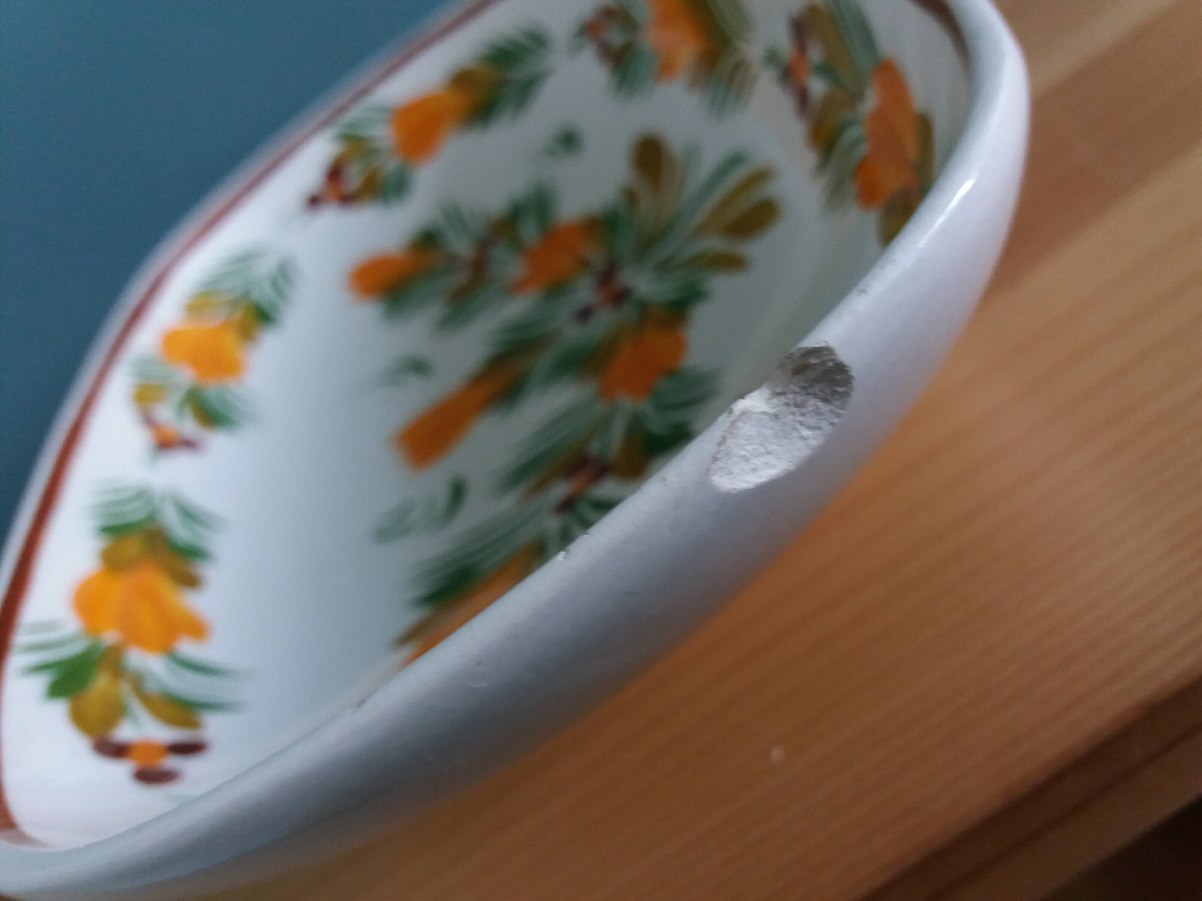 HB Henriot Quimper signed 70s ramekin empty pocket