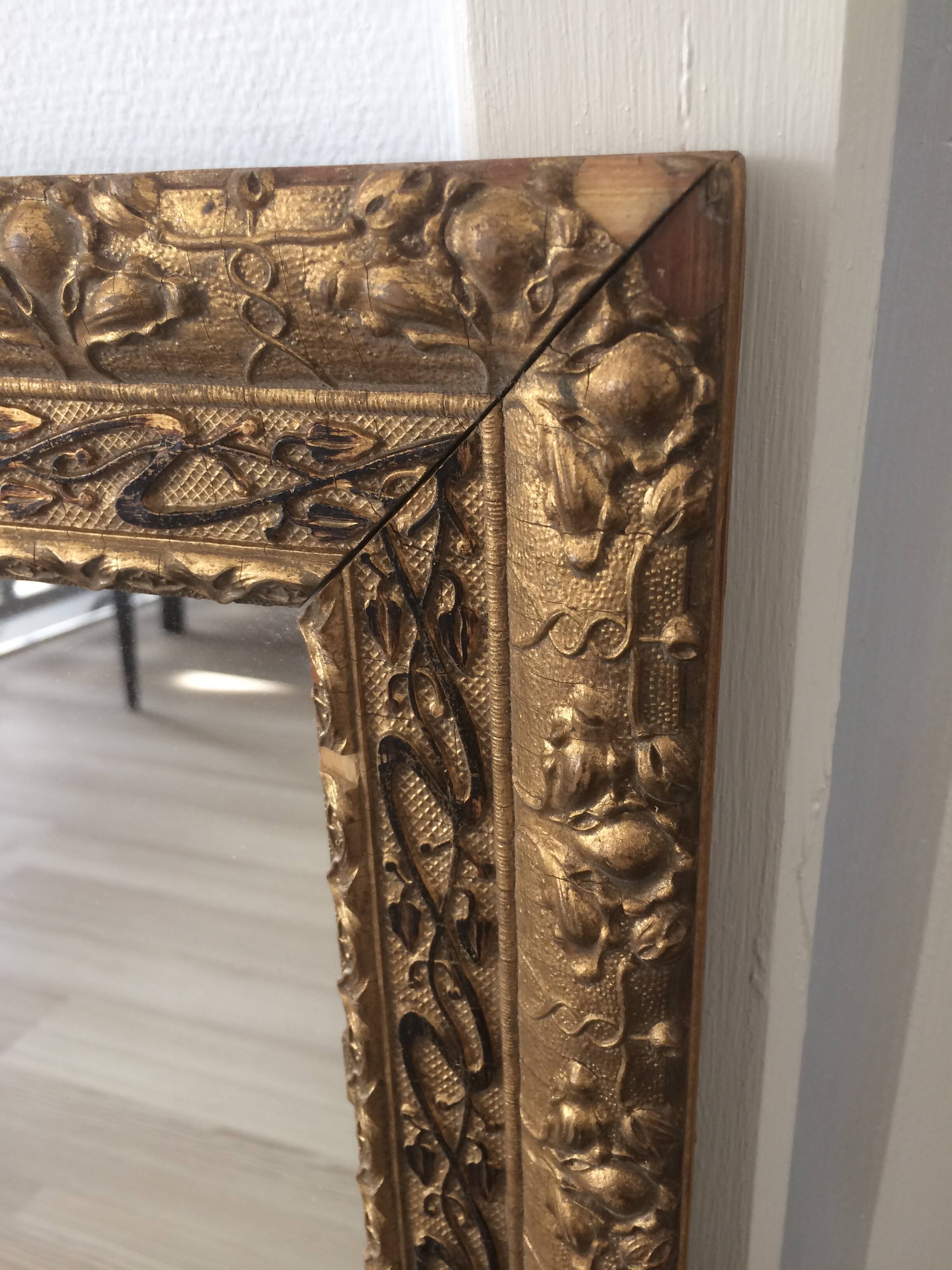 Antique gilded mirror 61x51cm