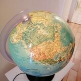 Luminous earth globe