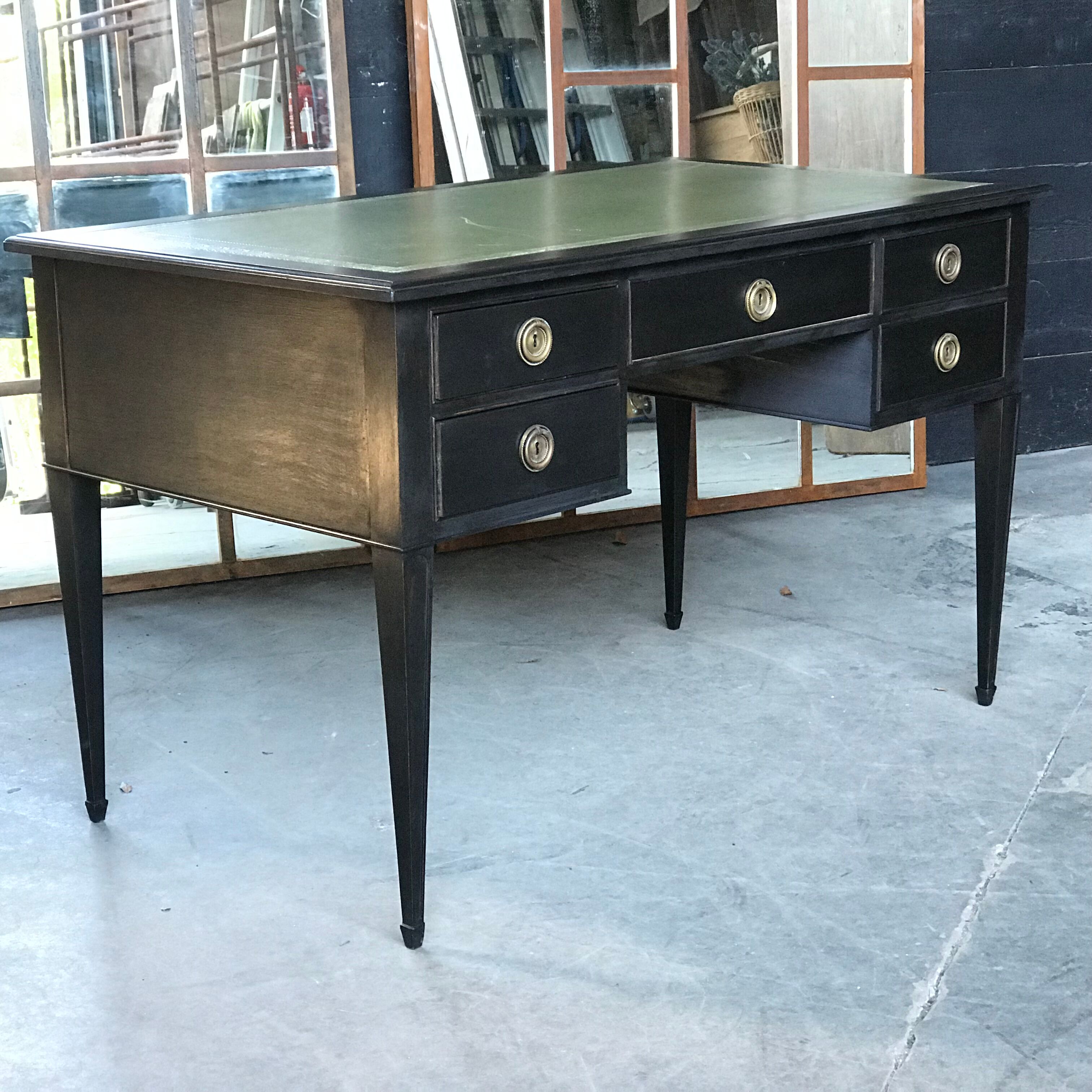 Blackened wooden lady desk