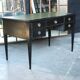 Bureau de dame en bois noirci