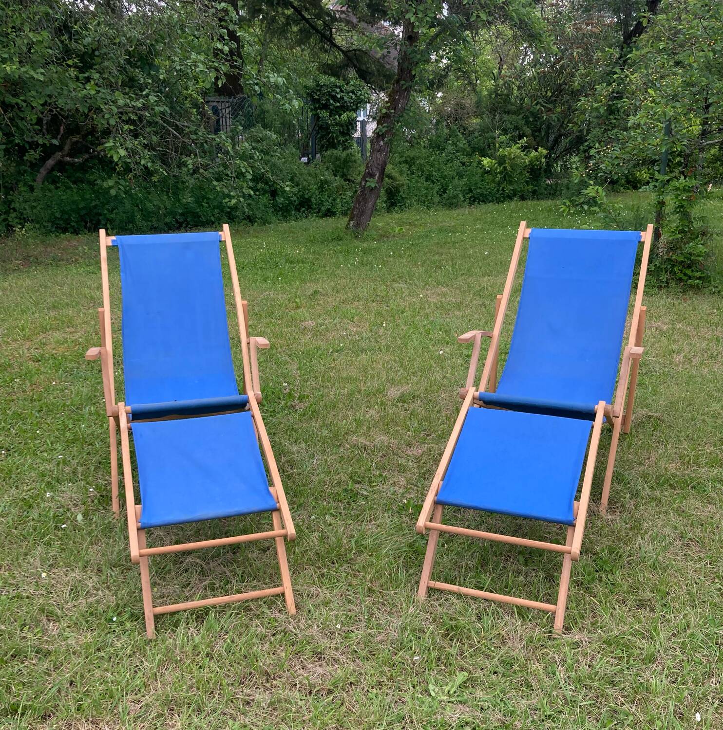 Mid 20th century sun loungers