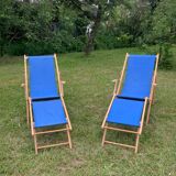 Mid 20th century sun loungers