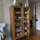Scandinavian glass display cabinet
