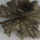 Carved vine leaf bougeoir, late 19th century