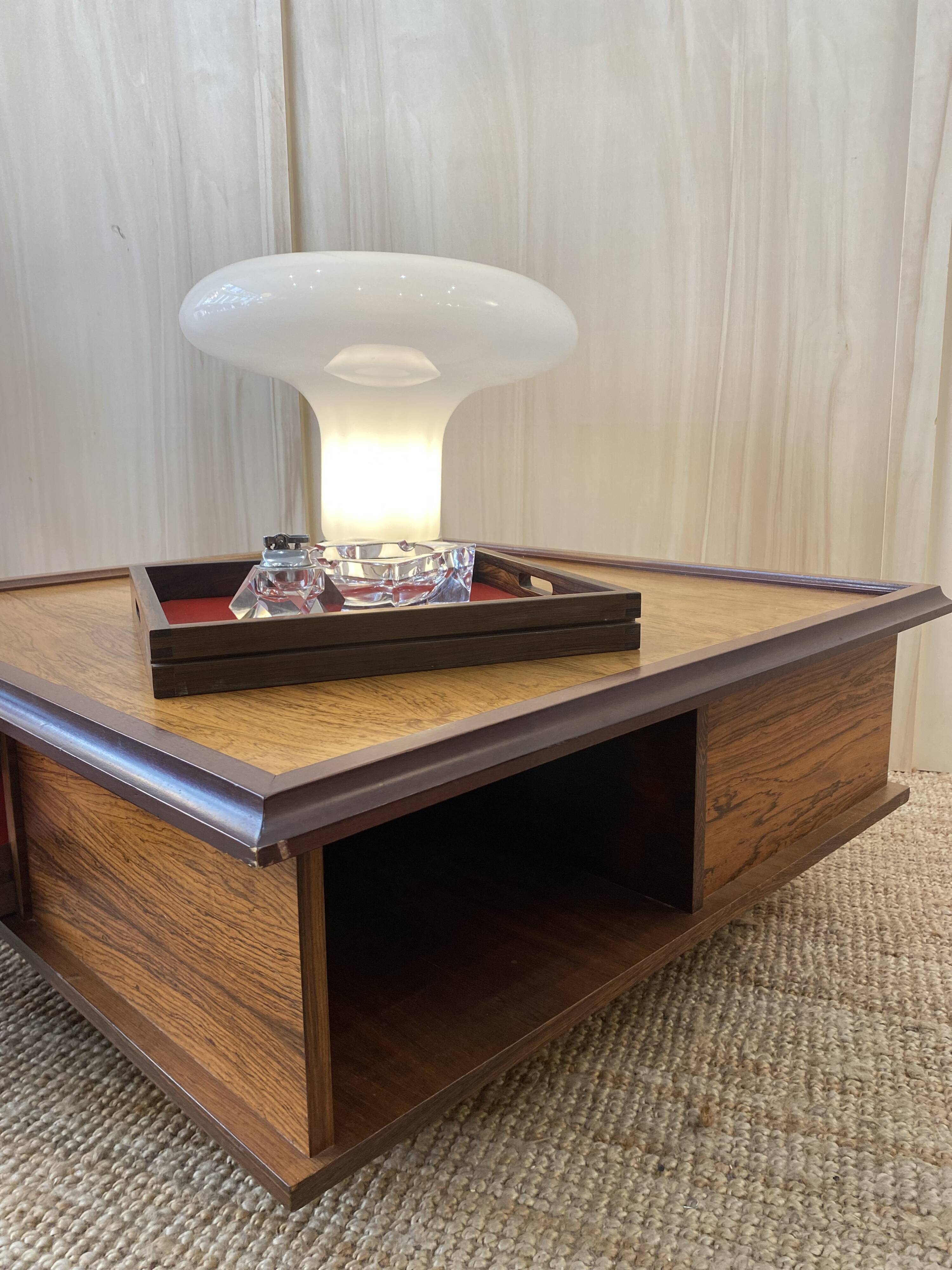 Italian coffee table in rosewood - 1960 - Saporiti